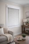 2” Faux Wood Blinds – Smooth White