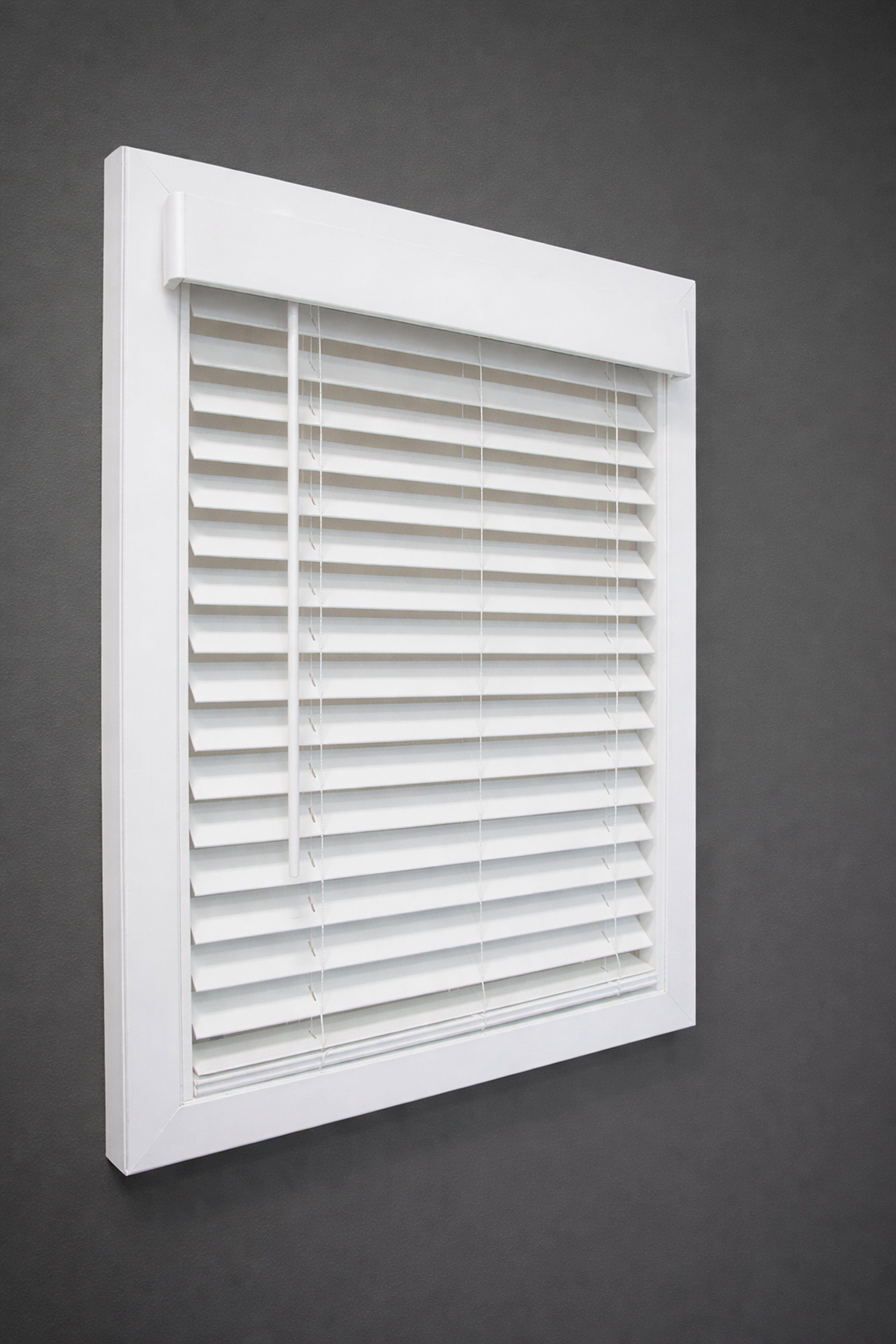 2” Faux Wood Blinds – Smooth White
