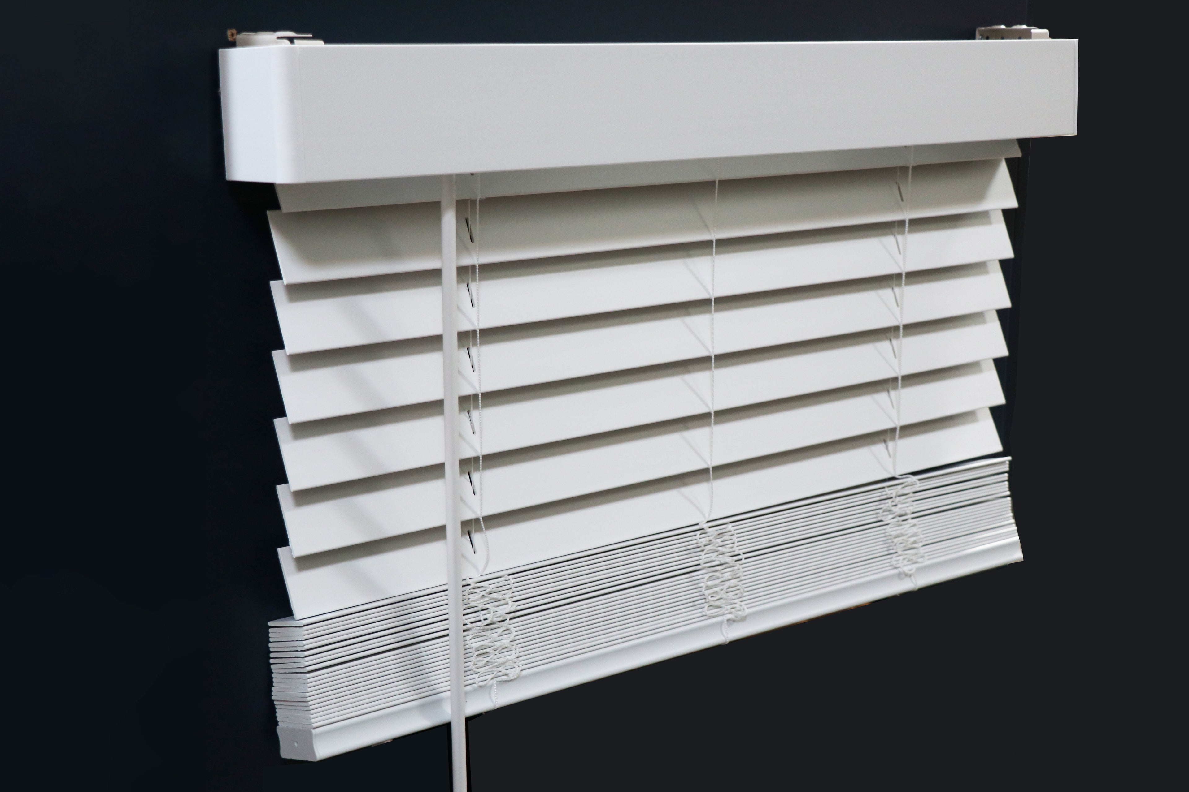 2” Faux Wood Blinds – Smooth White